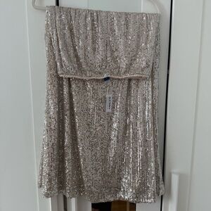 NWT Old Navy Gold Sequin Maxi Skirt | Sparkly Party Skirt | Size S
